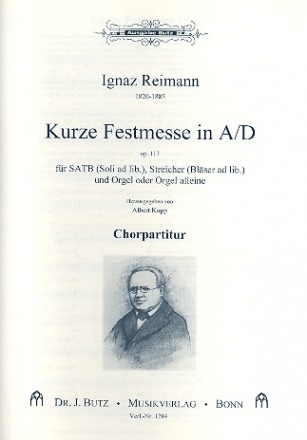 Kurze Festmesse op.113 fr gem Chor und Orgel Chorpartitur