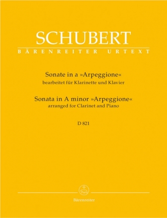 Sonate a-Moll D821 fr Klarinette in B und Klavier