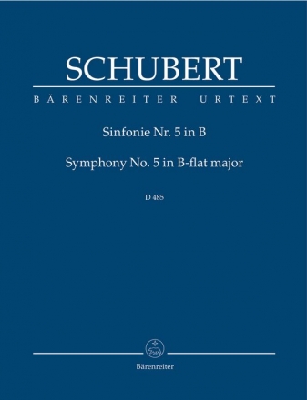 Sinfonie B-Dur Nr.5 D485 für Orchester Studienpartitur
