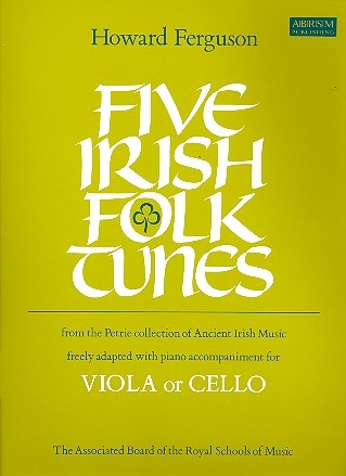 5 Irish Folk Tunes  for viola or cello and piano parts