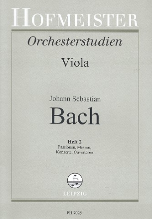 Orchesterstudien fr Viola Band 2 Passionen, Messen, Konzerte, Ouvertren