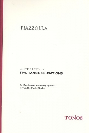 5 Tango Sensations fr Bandoneon und Streichquartett Partitur