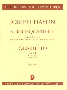 Streichquartett h-moll op.33,1 Hob.III:37  Studienpartitur