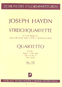 Streichquartett C-Dur op.33,3 Hob.III:39 Studienpartitur