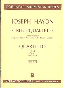 Streichquartett d-Moll op.42 Hob.III:43 Studienpartitur