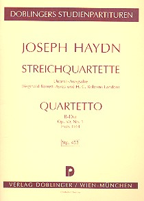 Streichquartett B-Dur op.50,1 Hob.III:44 Studienpartitur