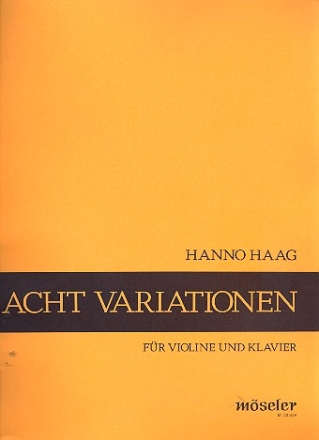 8 Variationen ber ein eigenes Thema fr Violine und Klavier