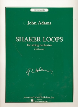 Shaker Loops for string orchestra score