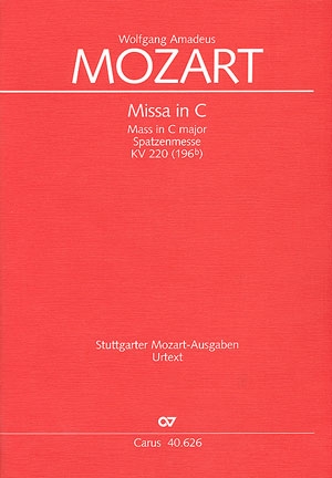 Missa brevis C-Dur KV220 fr Soli, Chor, Orchester Partitur