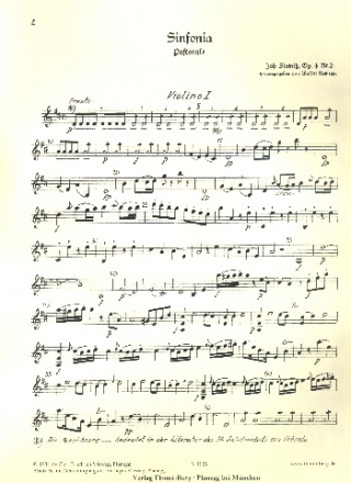 Sinfonie Pastorale D-Dur op.4,2 fr Orchester Stimmenset (Harmonie + 3-3-2-2-1)