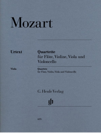 4 Quartette fr Flte, Violine, Viola und Violoncello Stimmen