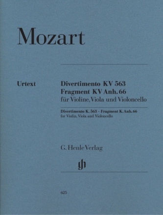 Divertimento KV563 und Fragment G-Dur KVanh.66 fr Streichtrio Stimmen