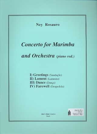 Concerto for marimba and orchestra marimba and piano