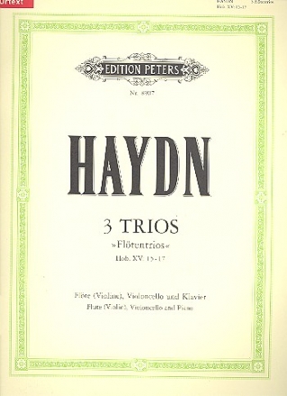 3 Trios Hob.XV:15-17 fr Flte (Violine), Violoncello und Klavier Stimmen