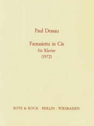 Fantasietta in cis fr Klavier