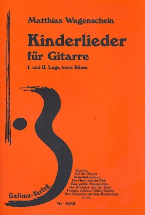 Kinderlieder Band 2  fr Gitarre (1. und 2. Lage, leere Bsse)