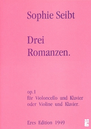 3 Romanzen op.1 fr Violoncello und Klavier