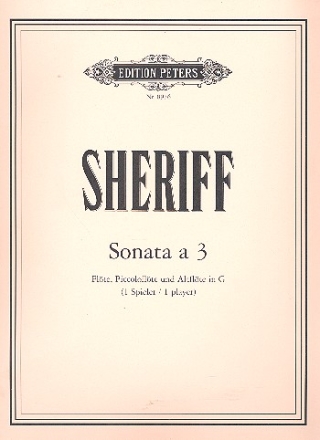 Sonata  3 fr Flte, Piccoloflte, Altflte in G (1 Spieler)