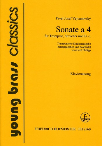 Sonate a 4  fr Trompete, Streicher und Bc fr Trompete und Klavier