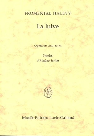 La Juive Klavierauszug (fr)