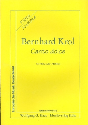 Canto dolce  fr Flte (Altflte) solo