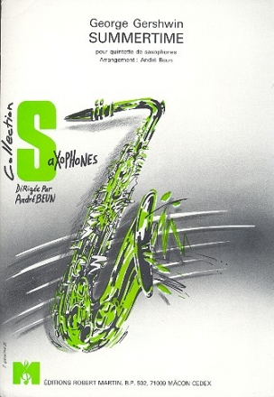 Summertime fr 5 Saxophone (AATTB) Partitur und Stimmen