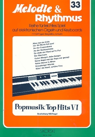 Popmusik Top Hits Band 6: fr E-Orgel / Keyboard