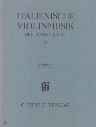 Italienische Violinmusik der Barockzeit Band 2 fr Violine und Bc