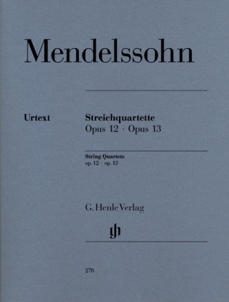 Streichquartette op.12 und op.13  Stimmen