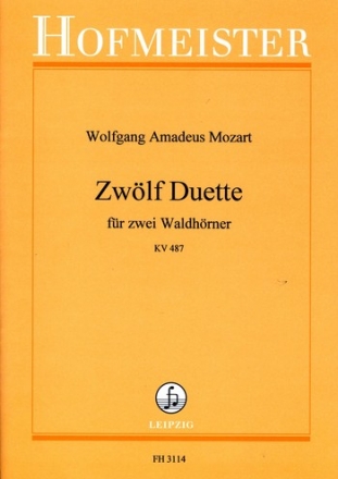 12 Duette KV487 fr 2 Waldhrner