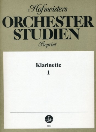 Orchesterstudien Band 1 fr Klarinette
