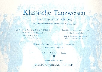 Klassische Tanzweisen von Haydn bis Schubert Heft 2 fr zwei Melodie- instrumente Kleine Ausgabe