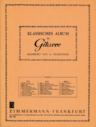 Klassisches Album Band 3 fr Gitarre
