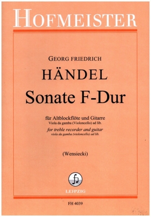 Sonate F-Dur fr Altblockflte und Gitarre