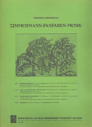 Fanfaren-Musik Band 1 - Einstimmige Stcke fr Fanfaren in Es, Bafanfaren in Es ad lib. und Pauken Partitur