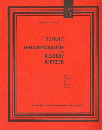 Schule fr Tenorposaune fr Posaune (Tenor-Ventilposaune in B im Tenorschlssel)