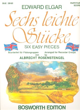 6 leichte Stcke fr Blockflten Partitur und Stimmen