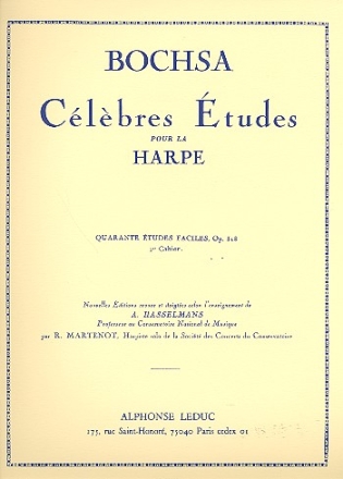 40 tudes faciles op.318 vol.1 pour la harpe