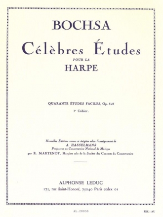 40 études faciles op.318 vol.2 pour la harpe