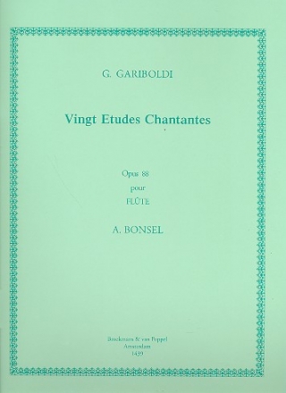20 tudes chantantes op.88 pour flte