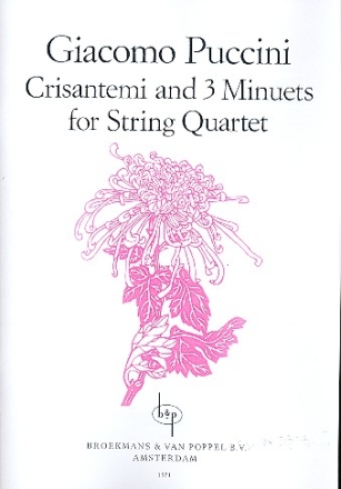 Crisantemi and 3 Minuets for string quartet parts