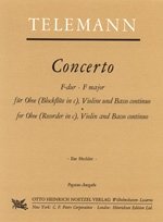Concerto F-Dur fr Oboe, Violine und Bc Partitur und Stimmen