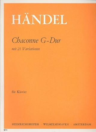 Chaconne G-Dur mit 21 Variationen fr Klavier