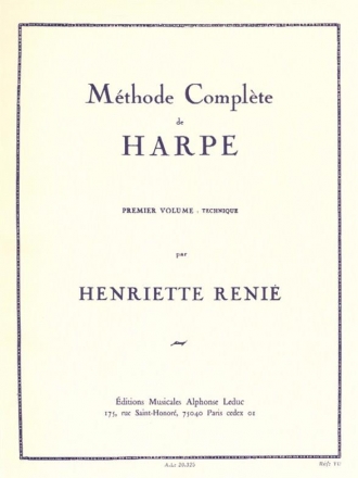Mthode complete de harpe vol.1 Technique