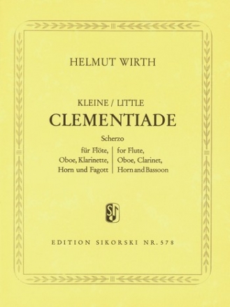 Kleine Clementiade Scherzo fr Flte, Oboe, Klarinette, Horn und Fagott Stimmen