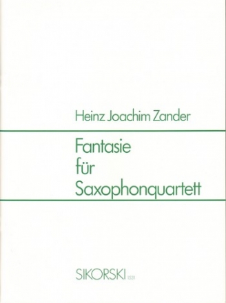 Fantasie fr Saxophonquartett Partitur und Stimmen