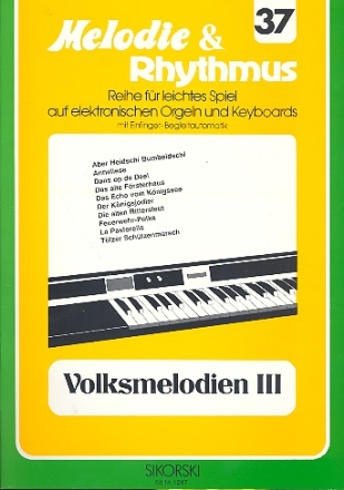 Volksmelodien Band 3: fr E-Orgel / Keyboard