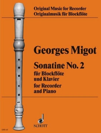 Sonatine No. 2 fr Sopran-Blockflte und Klavier
