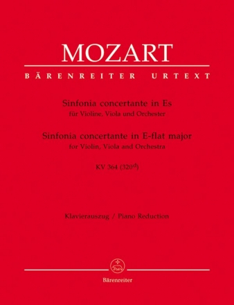 Sinfonia concertante Es-Dur KV364 fr Violine, Viola und Orchester fr Violine, Viola und Klavier