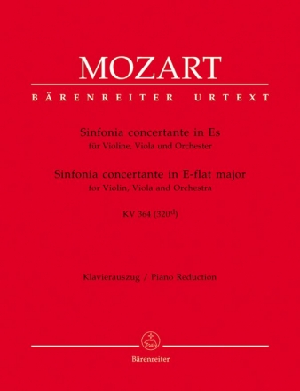 Sinfonia concertante Es-Dur KV364 fr Violine, Viola und Orchester fr Violine, Viola und Klavier